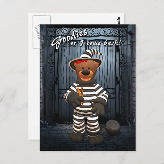 Dinky Bears Little Trick oder Treateur Prisoner Postkarte (Vorne/Hinten)