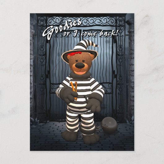 Dinky Bears Little Trick oder Treateur Prisoner Postkarte (Vorderseite)