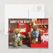 Dinky Bears: Papa ist der Beste! Postkarte (Vorne/Hinten)