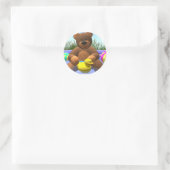 Dinky Bears Pool Spaß Runder Aufkleber (Tasche)