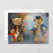Dinky Bears Rockband Postkarte (Vorne/Hinten)