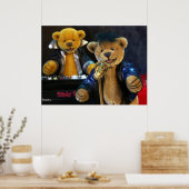 Dinky Bears Singer Poster (Küche)