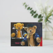Dinky Bears Singer Postkarte (Stehend Vorderseite)