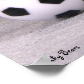 Dinky Bears Soccer Player Poster (Ecke)