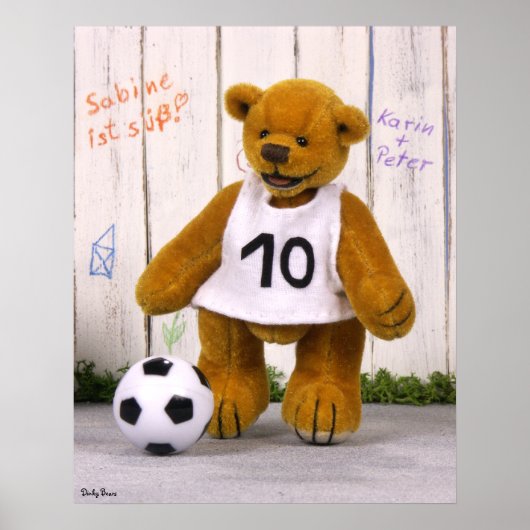 Dinky Bears Soccer Player Poster (Vorne)