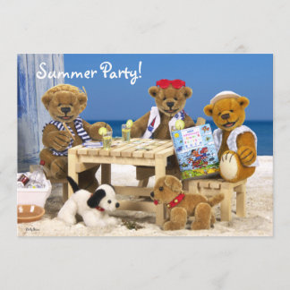 Dinky Bears: Sommerliches Party! Einladung