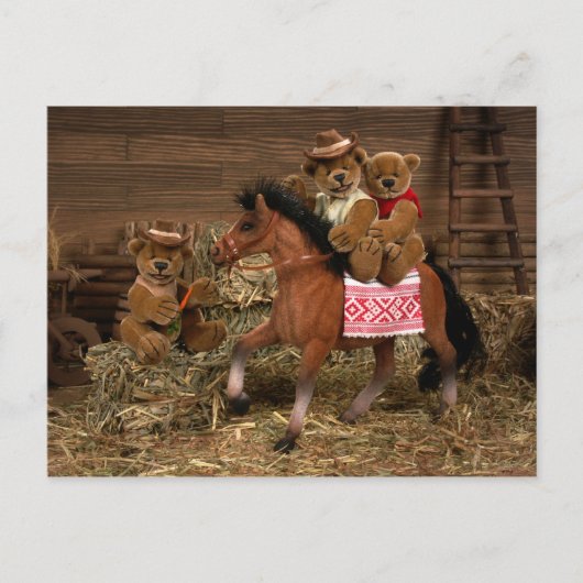 Dinky Bears: Wild West Life Postkarte (Vorderseite)