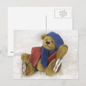 Dinky Bears Winterspass Postkarte (Vorne/Hinten)