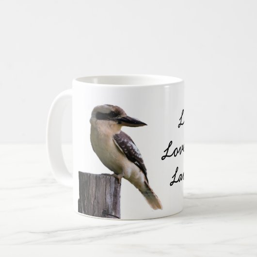 Dinky Tasse mit einem niedlichen kookaburra (Vorderseite Links)