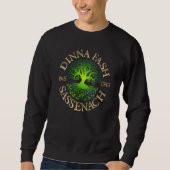 Dinna Fash Sassenach Outlander keltischer Baum des Sweatshirt (Vorderseite)