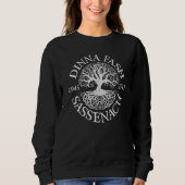 Dinna Fash Sassenach Outlander keltischer Baum des Sweatshirt (Vorderseite)