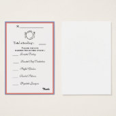 Dinner-Auswahlkarte (Vorne & Hinten)