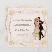 Dinner & Dance Party Einladung (Vorne/Hinten)