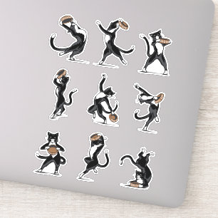 Dinner Dance - Tuxedo Cat Aufkleber