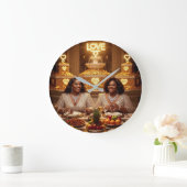 Dinner J Große Wanduhr (Zuhause)