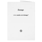 Dinner Menu Card Aquamarin Blue Gold Black (Hinten)