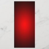 Dinner-Menü des Party Rot-Gold Menükarte (Rückseite)