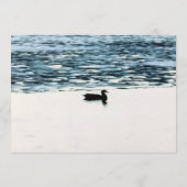 Dinner-Menü Karte für Wilde Enten See (Rückseite)