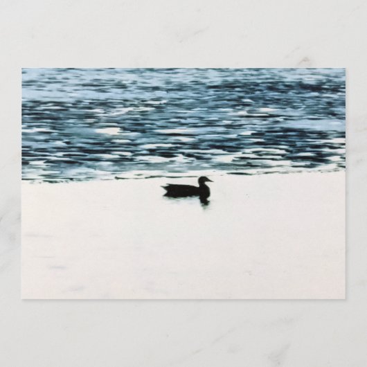 Dinner-Menü Karte für Wilde Enten See (Rückseite)