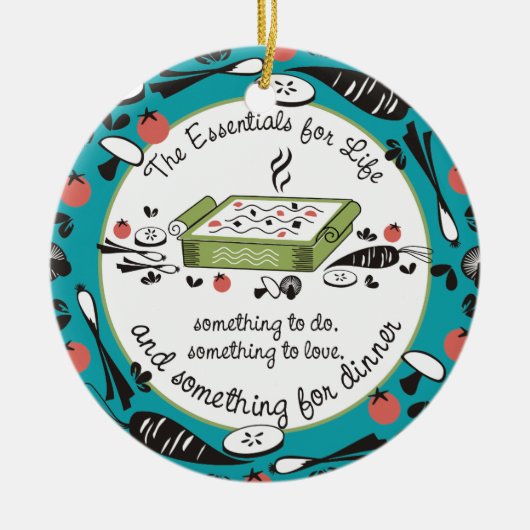 Dinner mit individueller Farbe Weihnachtsschmuck (Vorne)