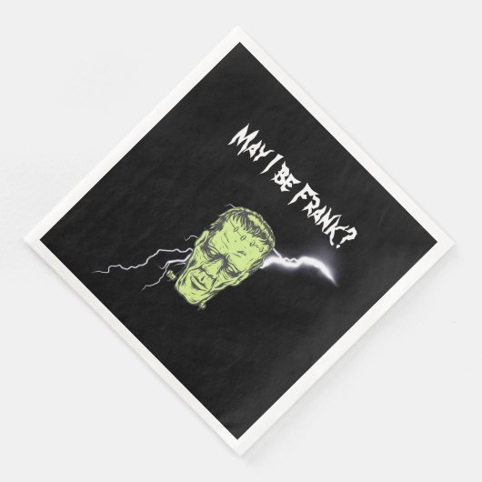 Dinner Napkins, Mai, ich sei Frank, Frankenstein Serviette (Ecke)