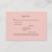 Dinner-Optionen zum Hochzeitsessen RSVP-Einschließ Begleitkarte (Vorderseite)