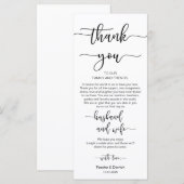 Dinner Place Setting Vielen Dank, Black Script Car Programm (Vorne/Hinten)