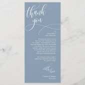 Dinner Place Setting Vielen Dank, Moderne Script C Programm (Vorderseite)