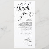 Dinner Place Setting Vielen Dank, Moderne Script C Programm (Vorderseite)