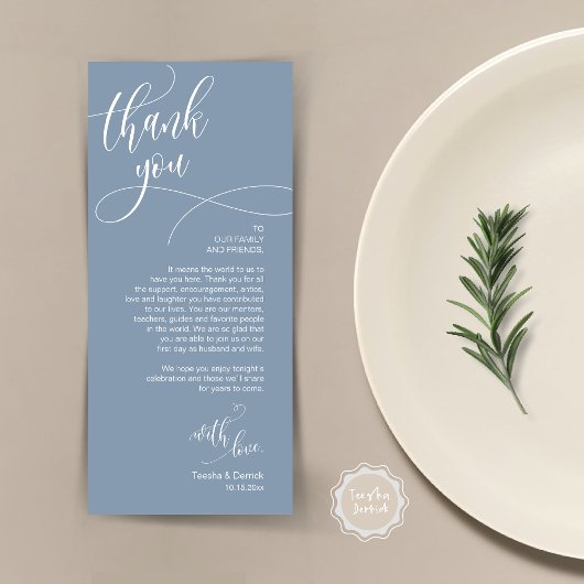 Dinner Place Setting Vielen Dank, Moderne Script C Programm