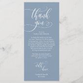 Dinner Place Setting Vielen Dank, Moderne Script C Programm (Vorderseite)