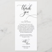 Dinner Place Setting Vielen Dank, Moderne Script C Programm (Vorderseite)