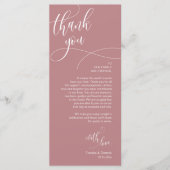 Dinner Place Setting Vielen Dank, Moderne Script C Programm (Vorderseite)