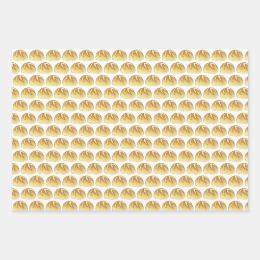 Dinner Rolls Brot Bäckerei Boulangerie Pumpernicke Geschenkpapier Set (Vorderseite 2)