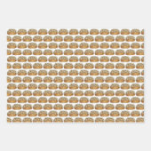 Dinner Rolls Brot Bäckerei Boulangerie Pumpernicke Geschenkpapier Set (Vorderseite)