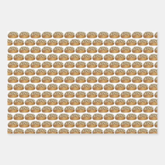 Dinner Rolls Brot Bäckerei Boulangerie Pumpernicke Geschenkpapier Set (Vorderseite)