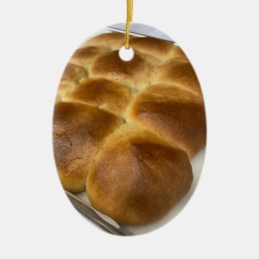 Dinner Rolls Keramik Ornament (Vorne)