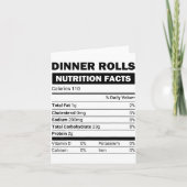 Dinner Rolls Nährwertangaben Familie passend zu Ch Karte (Vorderseite)