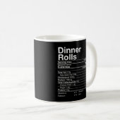 Dinner Rolls Nutrition Fakten Erntedank Türkei D Kaffeetasse (VorderseiteRechts)