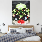 Dinner with Cthulhu Leinwanddruck (Insitu (Schlafzimmer))