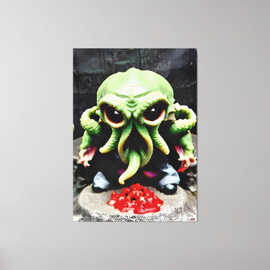 Dinner with Cthulhu Leinwanddruck (Vorderseite)