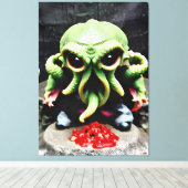 Dinner with Cthulhu Leinwanddruck (Insitu (Holzboden))