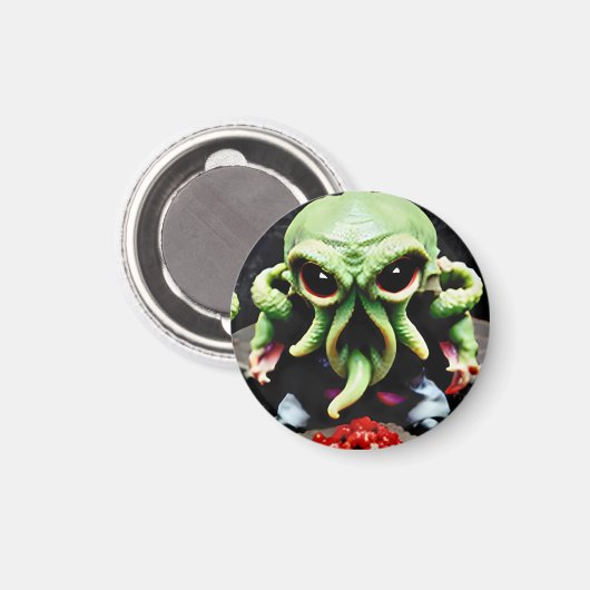 Dinner with Cthulhu Magnet (Vorderseite/Rückseite)