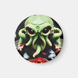 Dinner with Cthulhu Magnet