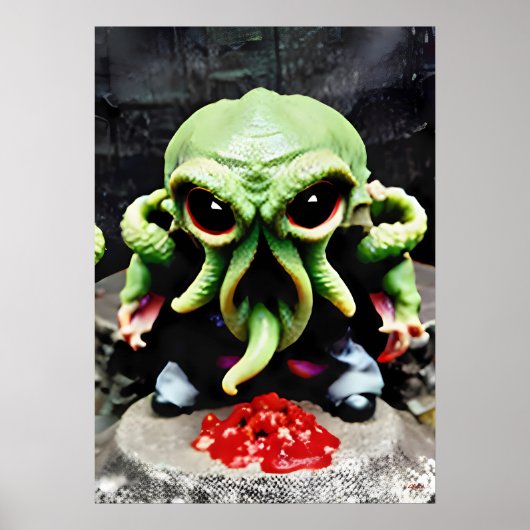 Dinner with Cthulhu Poster (Vorne)
