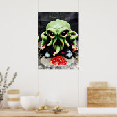 Dinner with Cthulhu Poster (Küche)