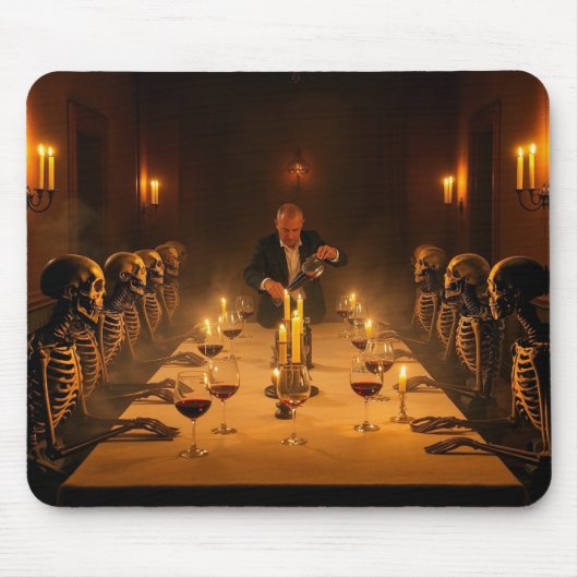 “Dinner with the Dead” — A Gothic Feast Mousepad (Vorne)
