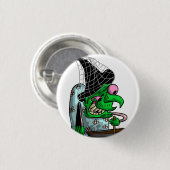 Dinnerlady Hexe Button (Vorne & Hinten)