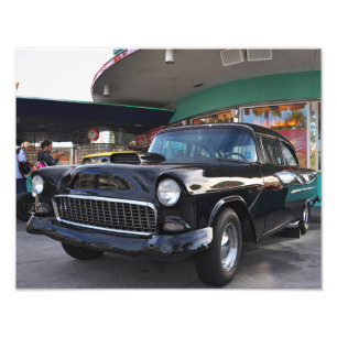 Dinning in den fünfziger Jahren am Restaurant des Fotodruck