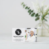 Dinnware-Logo | Koch in der Küche Visitenkarte (Stehend Vorderseite)